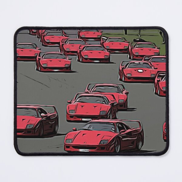 Item preview, Ferrari F40 Convoy Poster – Epic Supercar Group Art designed and sold by Road To Track.
