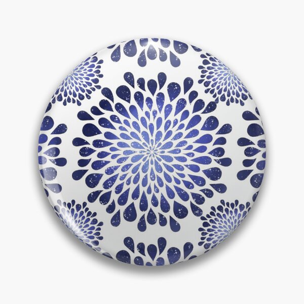 Item preview, Stary Blue Floral Pattern designed and sold by Swags.