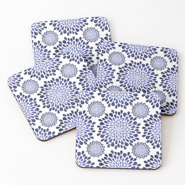 Item preview, Stary Blue Floral Pattern designed and sold by Swags.