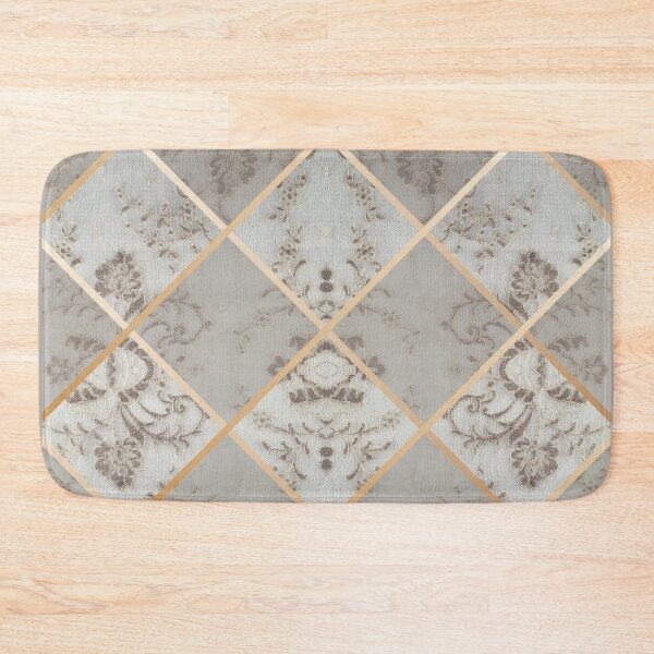Item preview, Chic Beige Gold Minimal Geometric Floral Lace Pattern  designed and sold by LaceySkies.