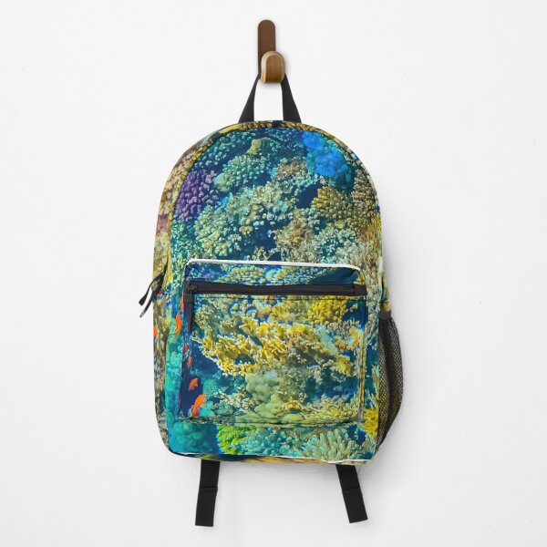 Item preview, Underwater Garden Ocean Coral Reef Blue Yellow Aesthetic designed and sold by Vintage Mag.
