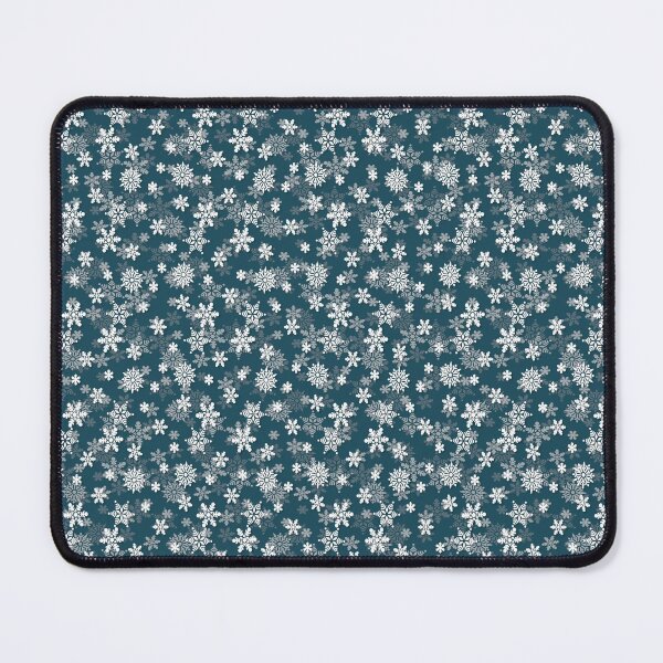 Item preview, Christmas Winter Night Blue Snow Flakes designed and sold by paperandfrill.