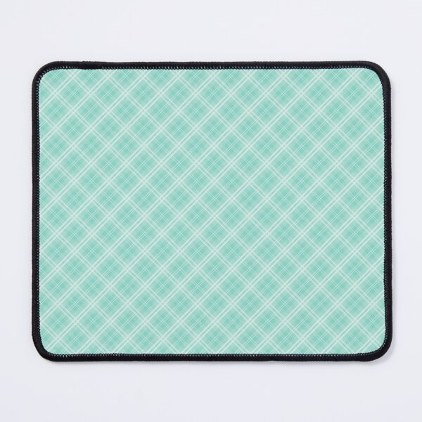 Item preview, Seafoam Blue Green Diagonal Tartan Check  designed and sold by paperandfrill.