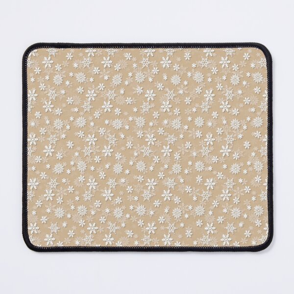 Item preview, Christmas Tree Bark Beige Snow Flakes designed and sold by paperandfrill.