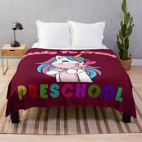 Item preview, Ready To Crush Preschool With A Cute Unicorn Blowing A Heart designed and sold by Olhado.