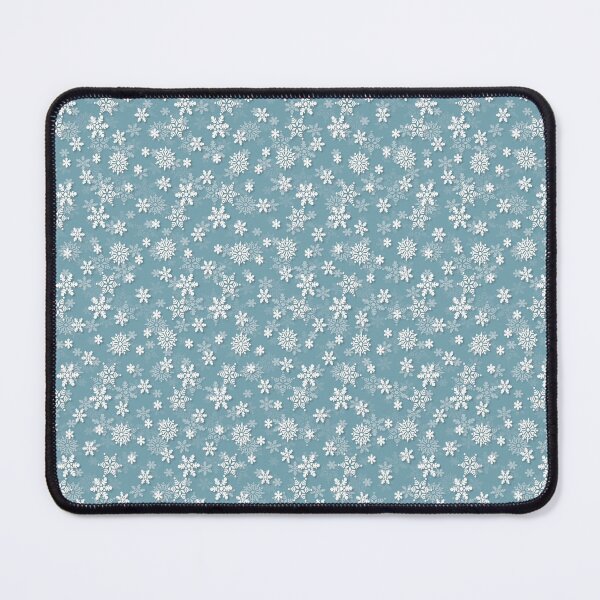Item preview, Christmas Icy Blue Velvet Snow Flakes designed and sold by paperandfrill.