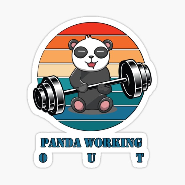 Cute Panda Training, cute panda training, panda, weightlifting, cute panda,  gym, fitness, training, funny, workout, exercise, panda weightlifting, panda  working out, working workowt panda iPad Case & Skin for Sale by msapparels