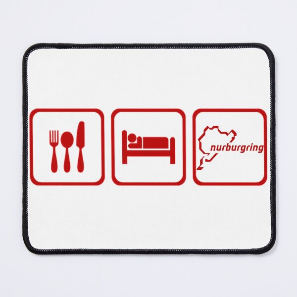Item preview, Eat Sleep Nürburgring Nordschleife Repeat Poster – Green Hell Art designed and sold by Road To Track.