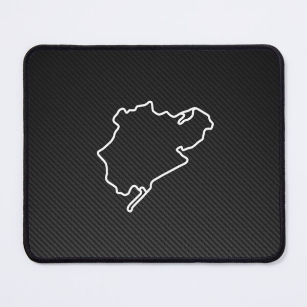 Item preview, Old Nürburgring Nordschleife Layout Carbon Fiber Poster – Green Hell Track Map designed and sold by Road To Track.