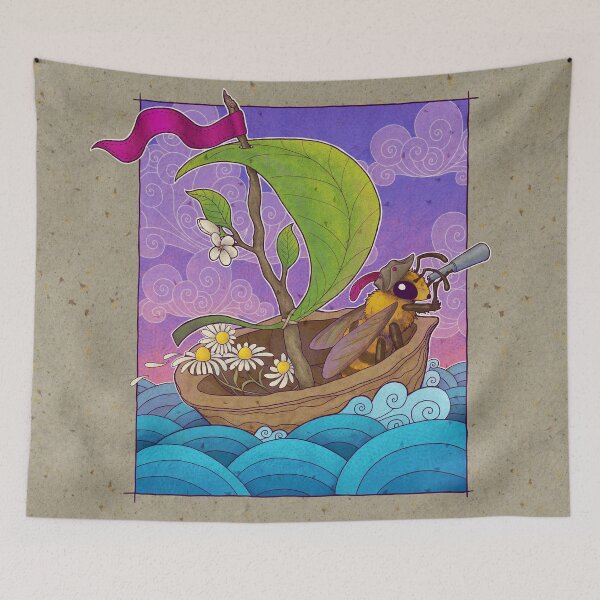 Item preview, Honeybee Explorer and Walnut Ship designed and sold by TeaToucan.
