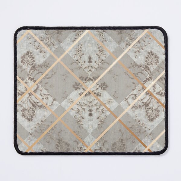 Item preview, Chic Beige Gold Minimal Geometric Floral Lace Pattern  designed and sold by LaceySkies.