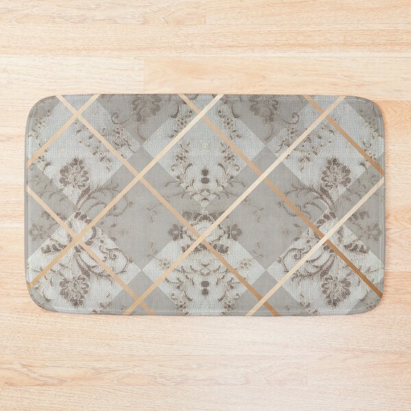 Item preview, Chic Beige Gold Minimal Geometric Floral Lace Pattern  designed and sold by LaceySkies.