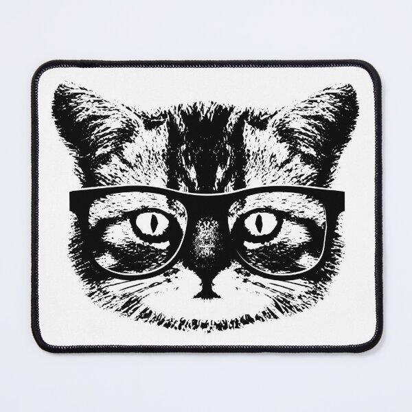Item preview, Nerdy Smart Hipster Cat With Glasses Wants To Read A Book With You designed and sold by blueveins.