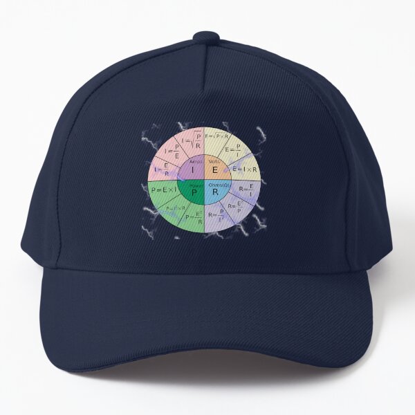 The Circle Of Formulas Of Ohms Law Cap For Sale By Phantasmal 2 Do Redbubble 2865