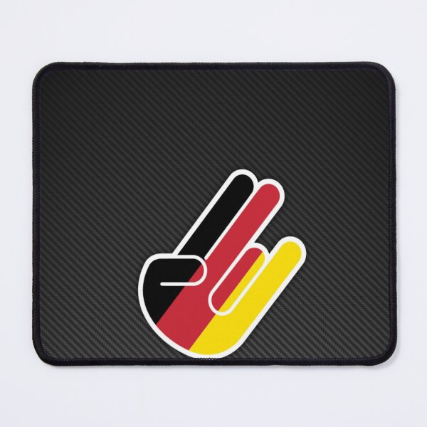 Item preview, Germany Shaka Hand Carbon Fiber Poster – German JDM Hang Loose Art designed and sold by Road To Track.