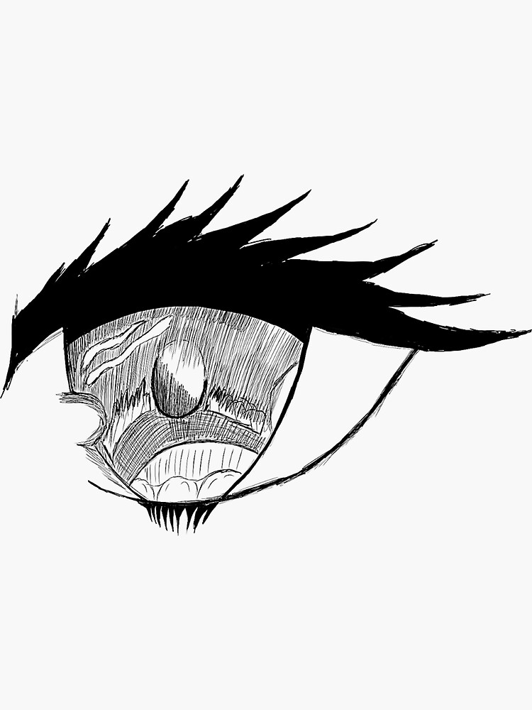 "Anime Eye Aesthetic Design Logo Fan Art Hydro Sticker" Sticker for