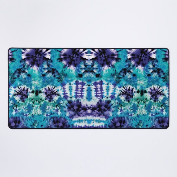 Item preview, Aqua Summer Tie Dye Batik Wax Tie Die Print designed and sold by paperandfrill.