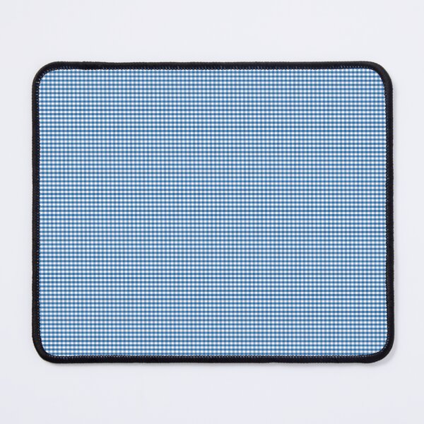 Item preview, Mini Biscayne Bay Blue Gingham Check Square Pattern designed and sold by paperandfrill.
