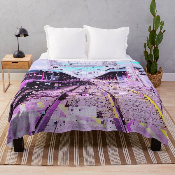 Item preview, Japanese Railway Vaporwave Glitch Art Japan designed and sold by glitchhub.