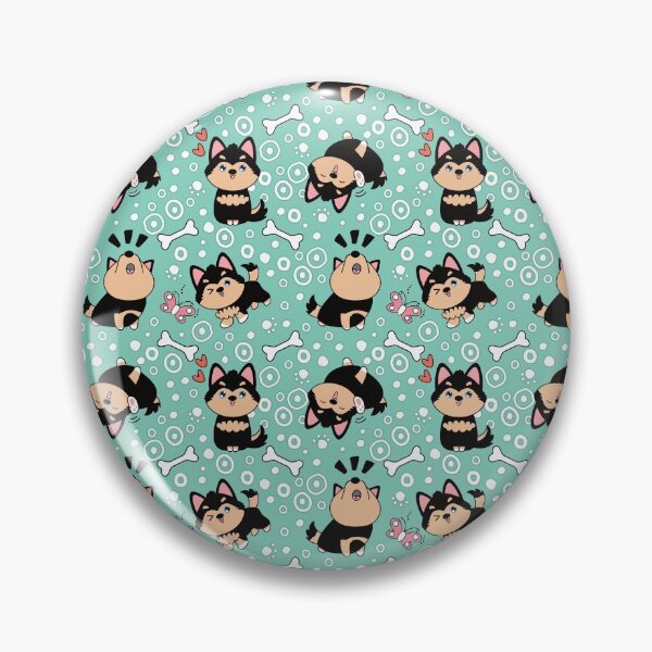 Item preview, Cute Siberian Husky Pomsky - Black and Tan designed and sold by Lulupainting.