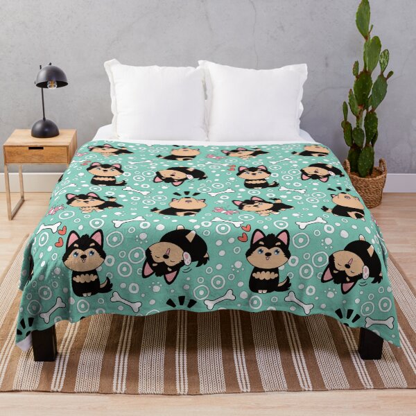 Item preview, Cute Siberian Husky Pomsky - Black and Tan designed and sold by Lulupainting.