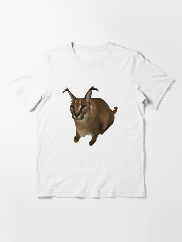 Big Floppa Caracal Cat Meme' Unisex Poly Cotton T-Shirt