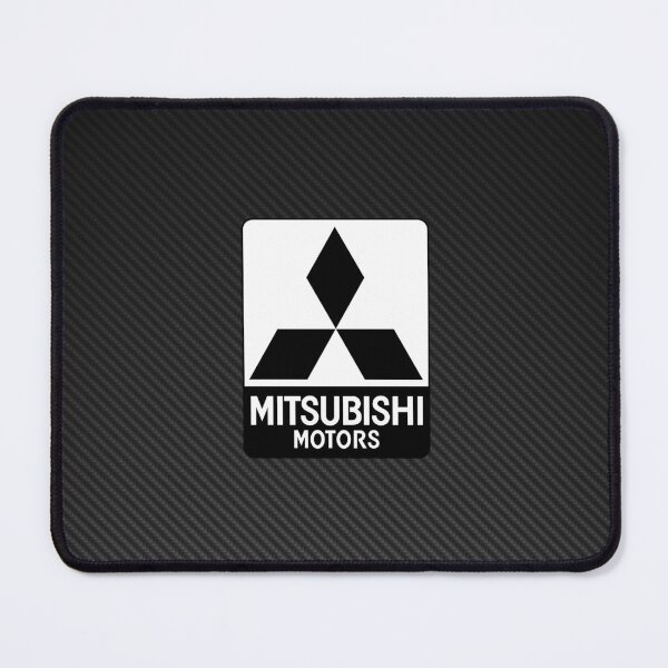 Artikelvorschau, Mitsubishi Motors Black & White Logo on Carbon Fibre Background – JDM Racing Design entworfen und verkauft von Road To Track.