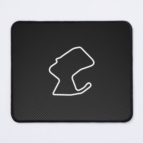 Item preview, Laguna Seca Track Layout - Carbon Fiber Background Poster designed and sold by Road To Track.