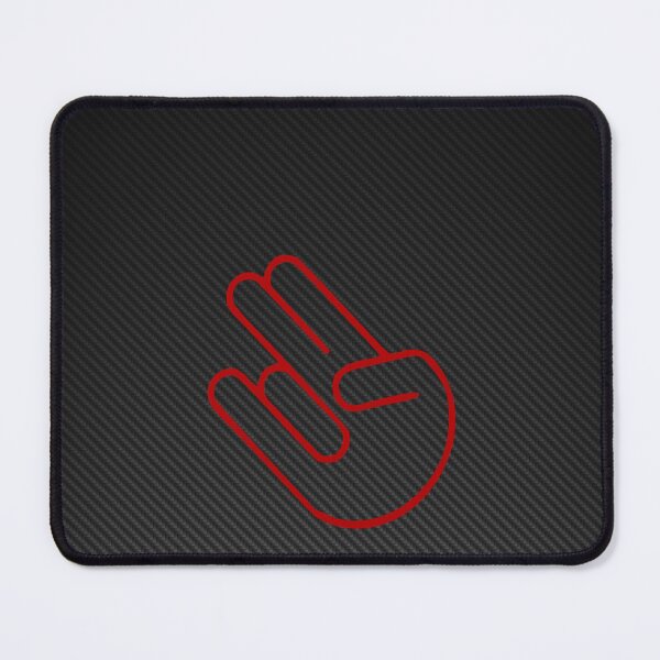 Item preview, Red Shaka Hand Carbon Fiber Poster – Hang Loose JDM Art designed and sold by Road To Track.