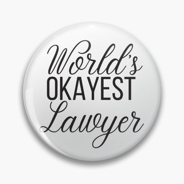 Item preview, World's okayest lawyer - funny lawyer gift  designed and sold by PickaSticka.