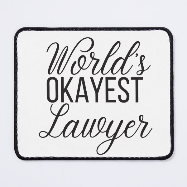 Item preview, World's okayest lawyer - funny lawyer gift  designed and sold by PickaSticka.