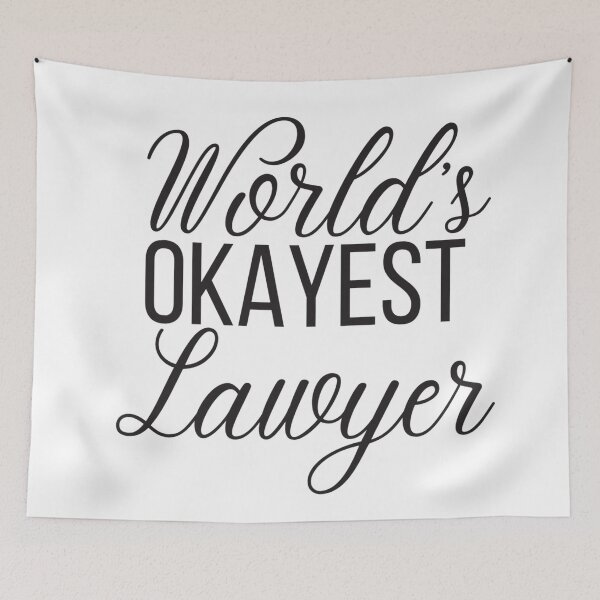 Item preview, World's okayest lawyer - funny lawyer gift  designed and sold by PickaSticka.