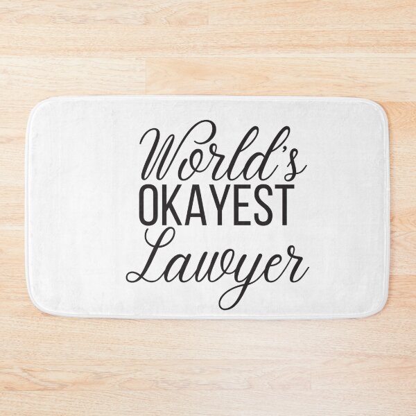 Item preview, World's okayest lawyer - funny lawyer gift  designed and sold by PickaSticka.