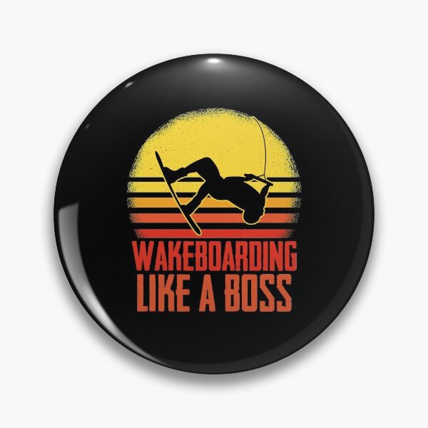 Item preview, Wakeboarding Like A Boss Wakesurfer Wake Surfing Fan designed and sold by Nessshirts.