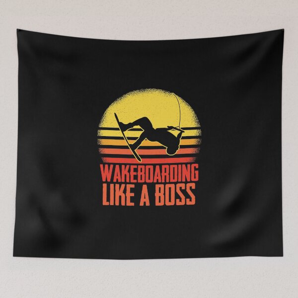 Item preview, Wakeboarding Like A Boss Wakesurfer Wake Surfing Fan designed and sold by Nessshirts.