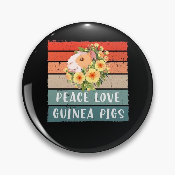 Aperçu de l'œuvre Cochons d'Inde, fleurs, paix amour cochons d'Inde créée et vendue par ThommyBLN.