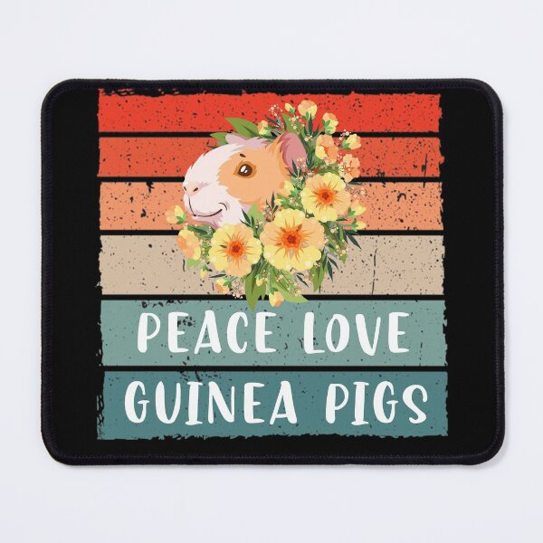 Item preview, Guinea pigs, flowers, peace love guinea pigs designed and sold by ThommyBLN.