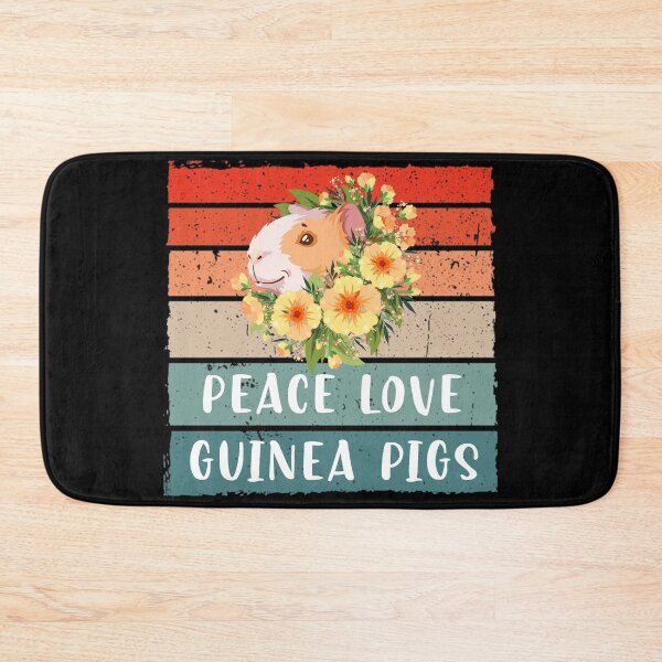 Item preview, Guinea pigs, flowers, peace love guinea pigs designed and sold by ThommyBLN.