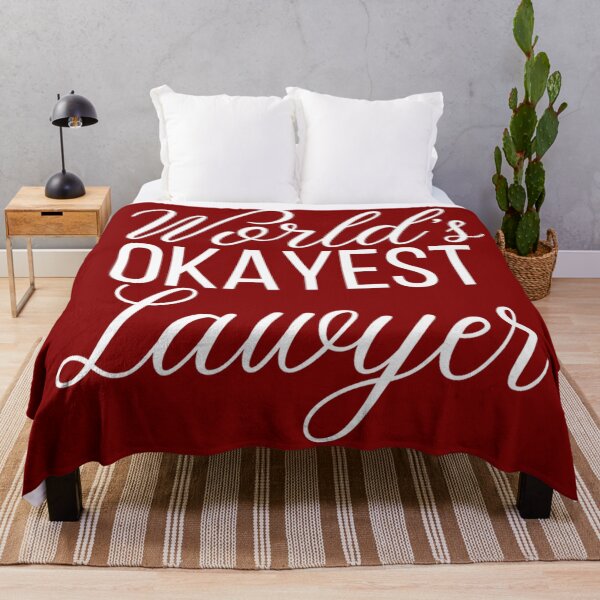 Item preview, World's okayest lawyer - funny lawyer gift (white/grey) designed and sold by PickaSticka.