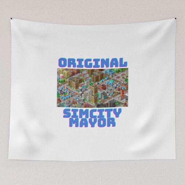 Item preview, Original Simcity Mayor - Maxis City Builder Simulation Sim City Retro PC Gamer Design designed and sold by raretshirtsuk.