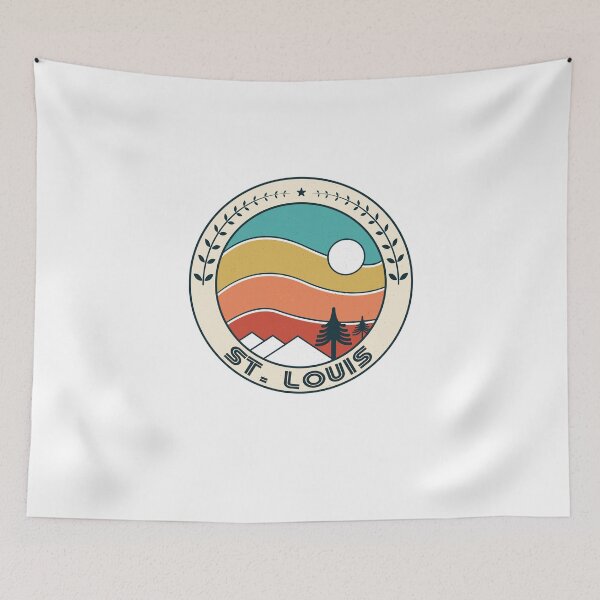 Item preview, St. Louis Retro Vintage Sunset - St. Louis Missouri Mountain Souvenir - Gift - Hometown - Hiking - Nature designed and sold by HappyTees Lab.