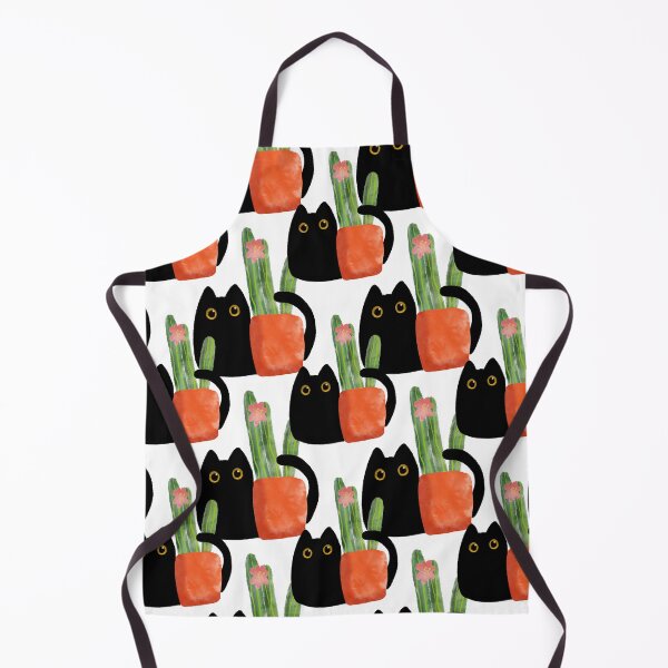 Item preview, Urban Jungle Black Cat Cactus designed and sold by RosalieReeves.