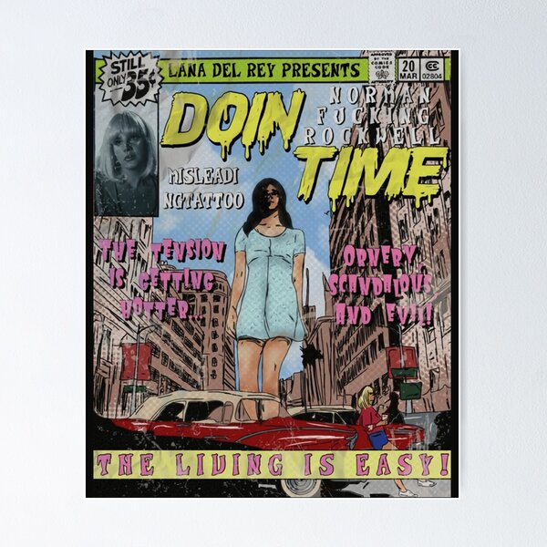 Doin Time Poster - Lana Del Rey - Tapestry