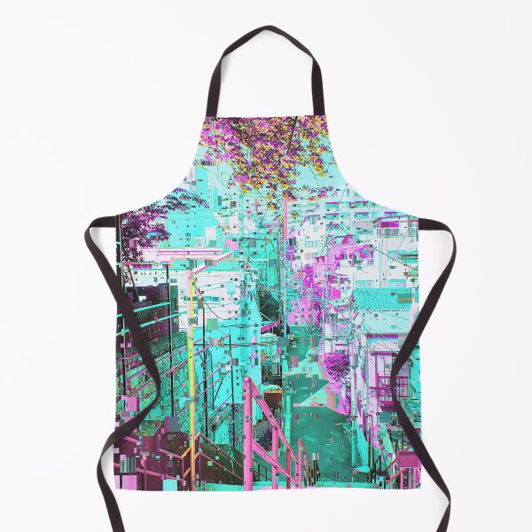 Item preview, Japanese Outdoor Staircase Vaporwave Glitch Art Japan designed and sold by glitchhub.