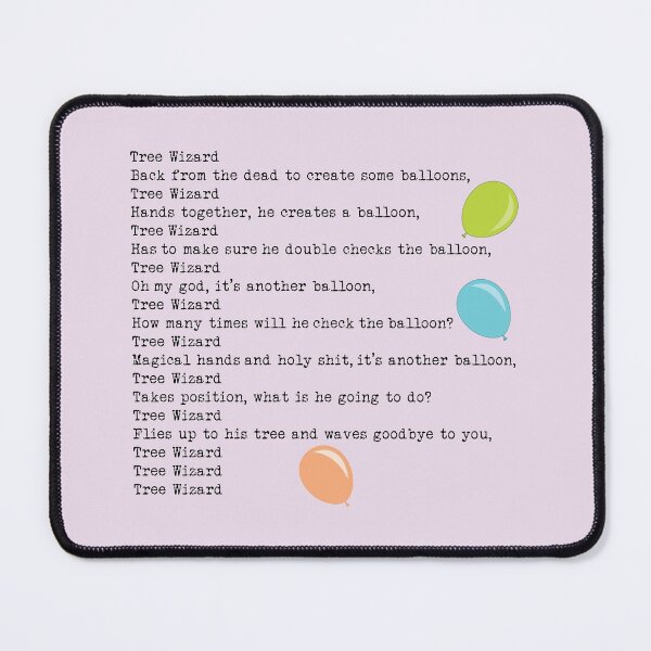 Item preview, Taskmaster Tree Wizard Lyrics designed and sold by The-Keepers.