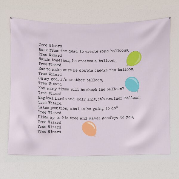 Item preview, Taskmaster Tree Wizard Lyrics designed and sold by The-Keepers.