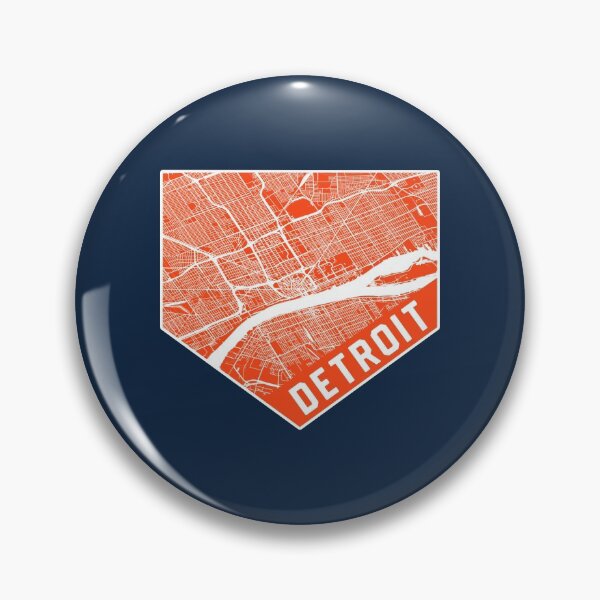 Item preview, Detroit Map on Baseball Home Plate | Michigan is Home designed and sold by toutwearapparel.