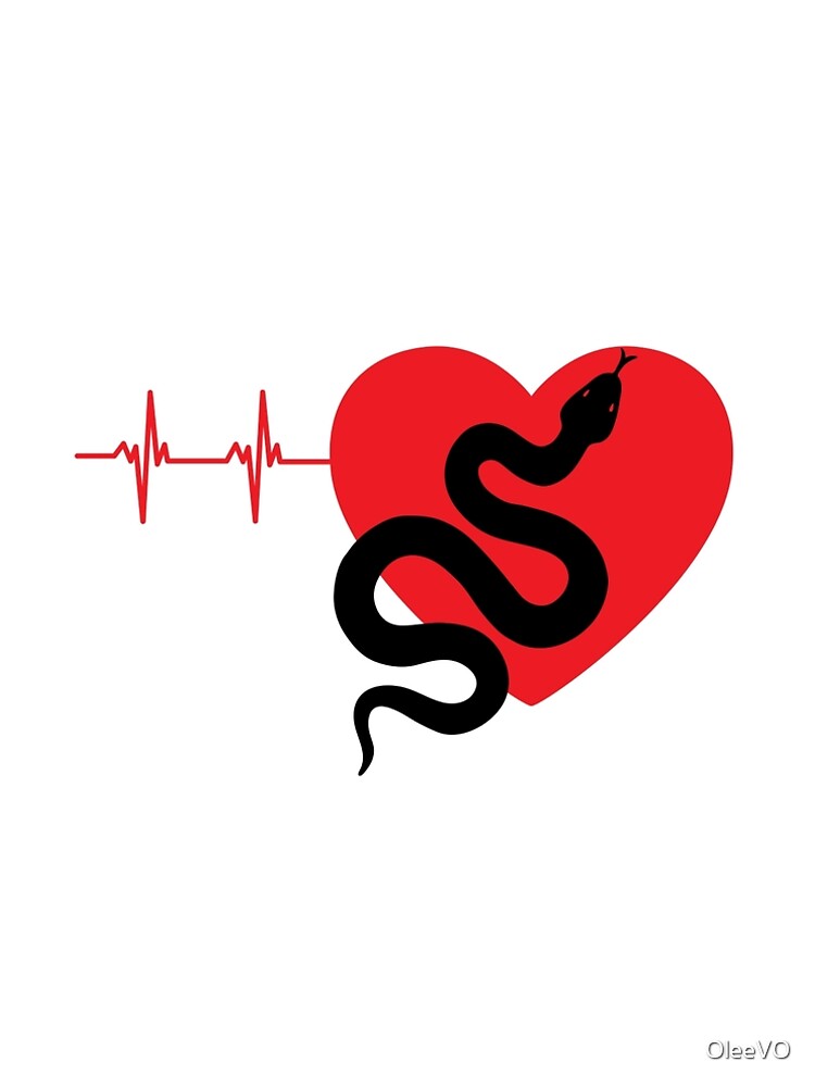 Thumbnail 5 of 5, A-Line Dress, Red heart pulse Python | Gift for Python keeper | Ball python owner designed and sold by OleeVO.