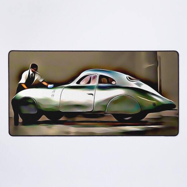 Artikelvorschau, Vintage Streamliner Coupe Art Print – Classic Retro Racing Car entworfen und verkauft von Road To Track.