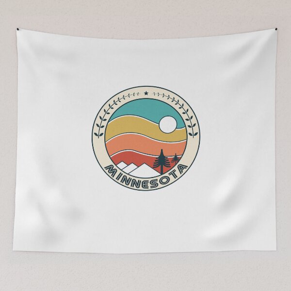 Item preview, Minnesota Retro Vintage Sunset - Minnesota Mountain Souvenir - Gift - Hometown - Hiking - Nature designed and sold by HappyTees Lab.